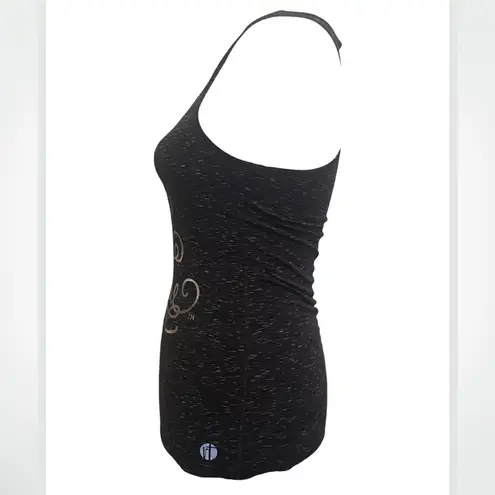 RAW THREADS Race You To The Castle Navy Racerback Graphic Race Tank Top XS Blue