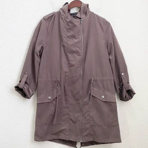Staccato Taupe Hooded Utility Jacket Size S