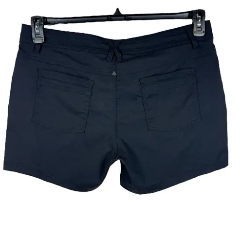 prAna SZ 14 Zion Olivia Shorts Stretch Mid-Rise Pockets Zip-Fly UPF 50+ Black