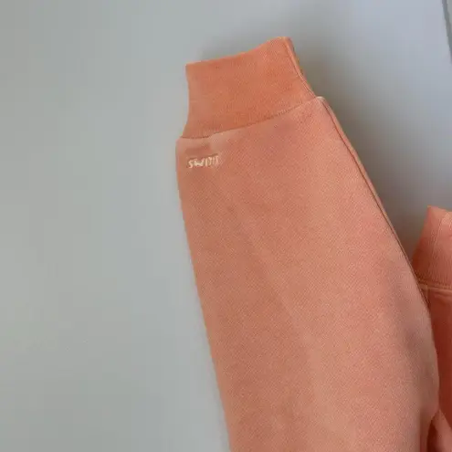 SKIMS French Terry Zip Up Hoodie in Cantaloupe, Size Small