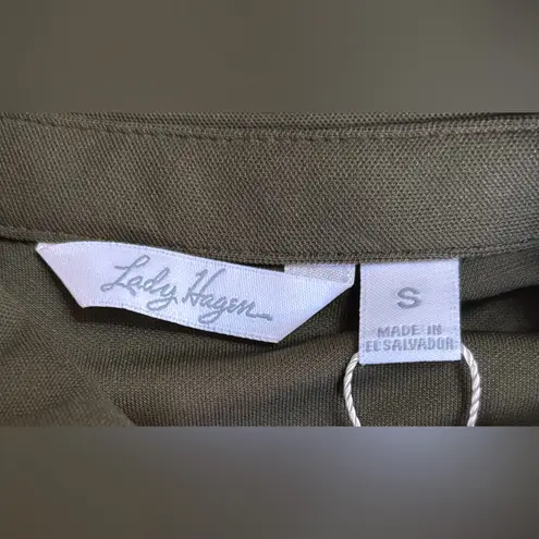 Lady Hagen  Olive Dri-Fit‎ Button Down Shirt Size Small NWT