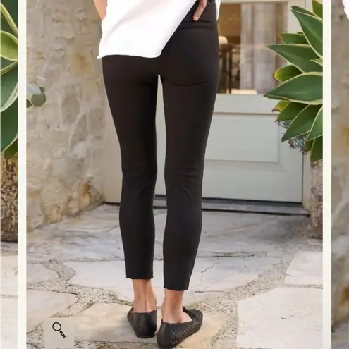 Frank & Eileen Murphy Billion Dollar Pants Cropped Trouser Legging in Black Sz S