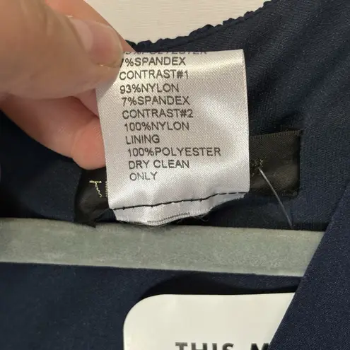 Tadashi Shoji NWT Twist-Drape Dress Long Sleeve Knot Front Sz XL Flattering MOB