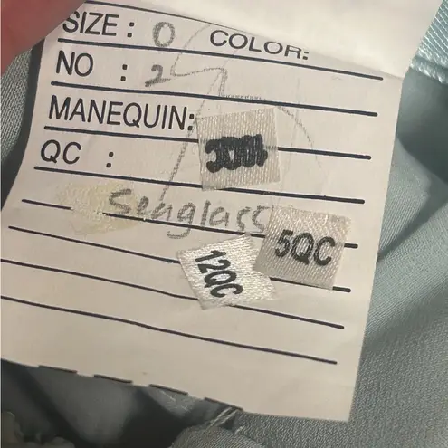 Kennedy Blue Riley Maxi V Neck Sleeveless Dress size 0 Seaglass Green Formal