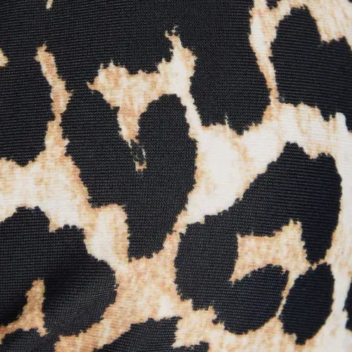 Ganni NWT Leopard-print triangle bikini top M
