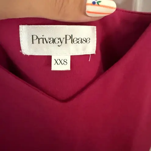 Privacy Please Lucie Midi Dress Fuschia Pink Purple Revolve Size XXS