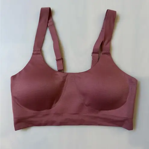 True & Co Womens Soft Form Scoop Neck Adjustable Strap Bra Color Rouge Size Med Pink