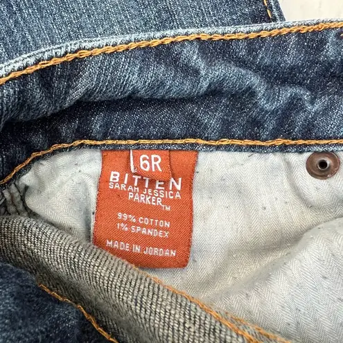 Bitten by Sarah Jessica Parker Blue Flare Wide Leg Jeans Size 6