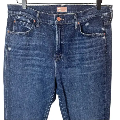 MOTHER Women’s Sz 32 The Rascal Skimp Yee Haw Straight Jean Blue