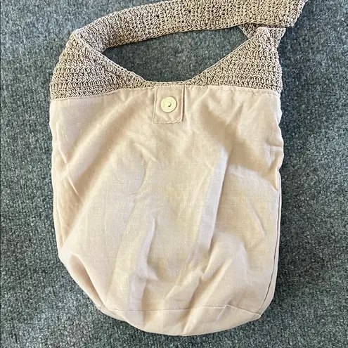 Handwoven Straw Shoulder Bag | Neutral Boho Summer Tote | Beach Bag Tan