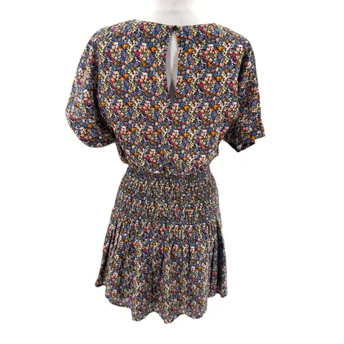 Apiece Apart Women's Black Mana Floral Print Mini Dress Size XS