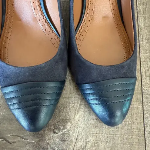 Brooks Brothers Suede Leather Cap Toe Pumps Classic Heels Size 10 Career Formal