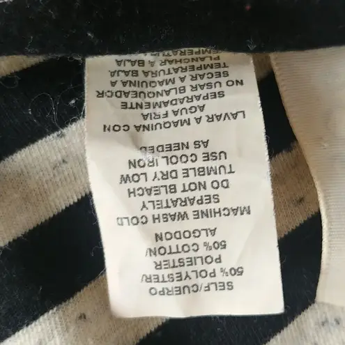 L8ter Nautical Style Striped Tie Front Tank Top