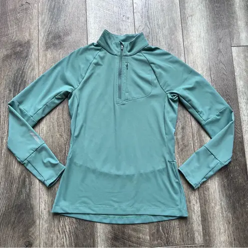 Merrell SelectWick 1/4 Zip Pullover Running Jacket Long Sleeve Shirt Sage Green