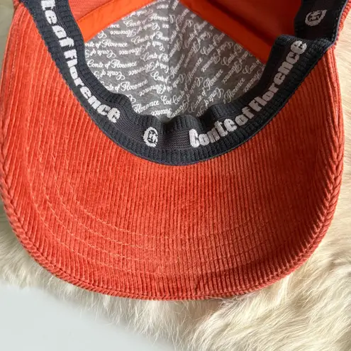 Conte of Florence Corduroy Crystal Embellished Cap Orange