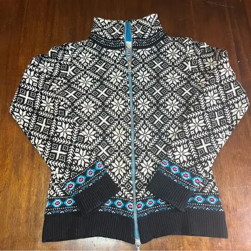 Bogner Fire + Ice Women’s Full Zip Wool Cashmere Blend Sweater Size S *FLAWS* Black - Image 1