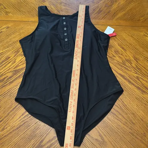 Baleaf Snap front Plunge One-Piece Swimsuit