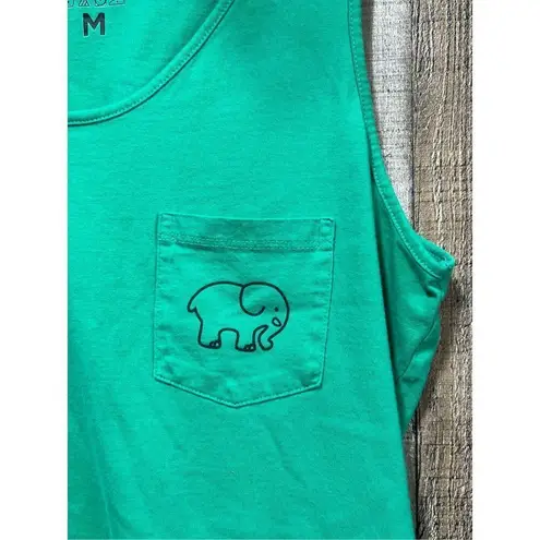 Ivory Ella Green Elephant Tank Top