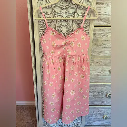 Draper James light pink floral cottagecore softgirl mini 100%cotton Ciara dress