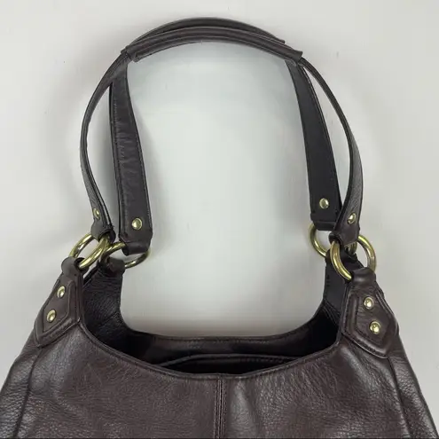 Coach  Campbell Shoulder Bag Hobo Carryall Dark Brown Leather