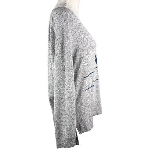 Spirit West Virginia University Womens Top Sweater Brushed Gray Pullover S New