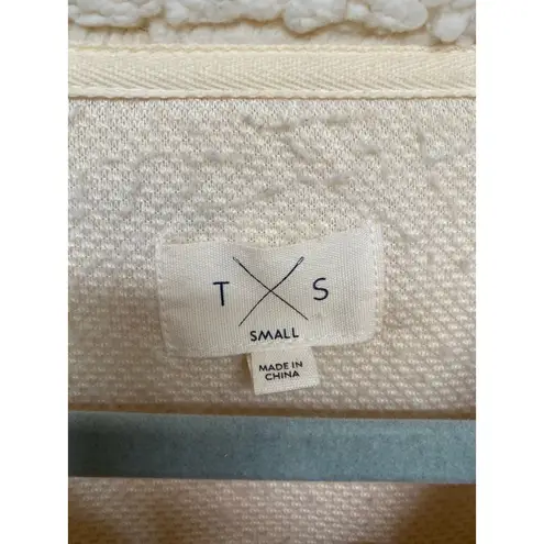 TS Sherpa Teddy Boucle Pullover Sweater Buttery Soft Striped Fleece Winter Cozy Pink