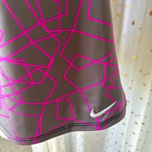 Nike  Women's Geometric Tankini Criss Cross Swimsuit Removable Pads Top Size L