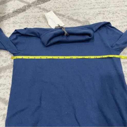 NWT Magnolia Grace Blue Knit Turtle Neck Sweater