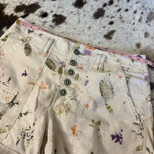 Pilcro ANTHROPOLOGIE The Wanderer Shorts Leaf Print Size 31