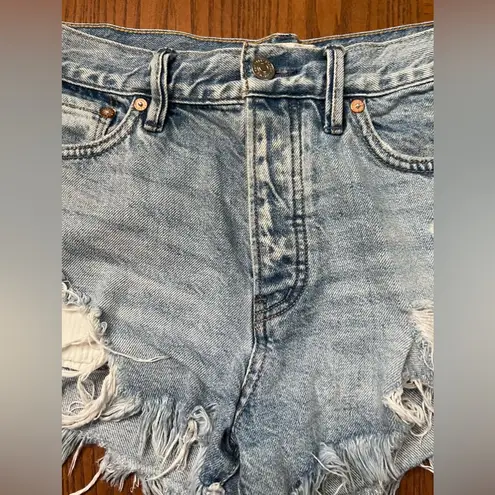 We The Free Free People  Cut Off Distressed Micro Short Shorts Size 27 Festival