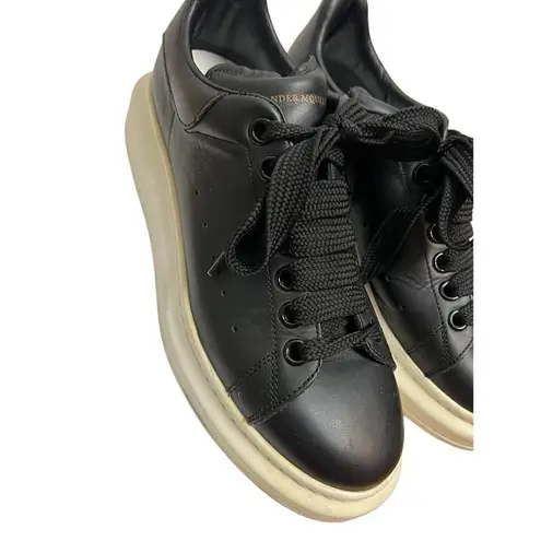 Alexander McQueen Black Leather Platform Sneakers Sz. 39.5 (US 9.5)