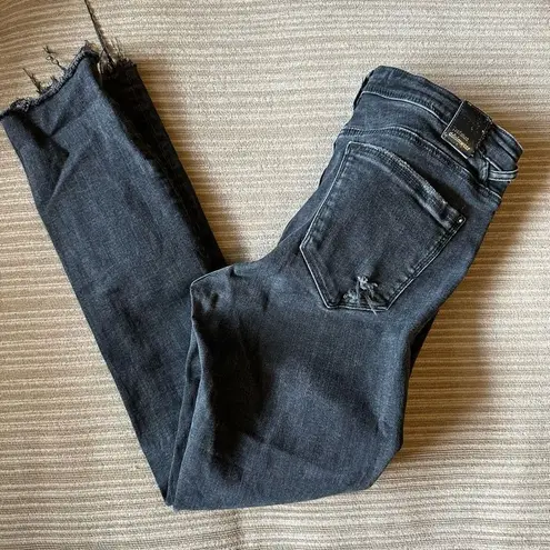 ZARA  trafaluc distressed black jeans 8