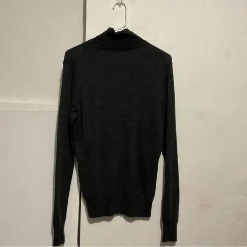 Muji Turtle neck sweater wool blend:Box 006: Black