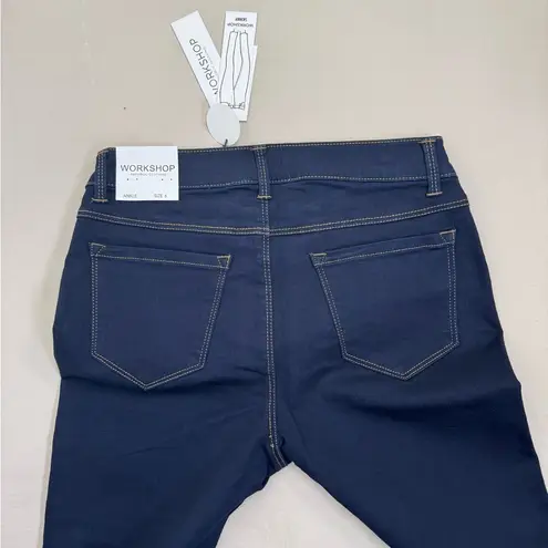 Workshop Republic Clothing WORKSHOP Republic Womens Size 6 Darkwash Skinny Jeans Ankle Stretch Modern