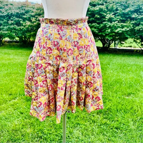 Zac Posen Zac Pozen for Target Metallic Brocade Pleated Mini Skirt