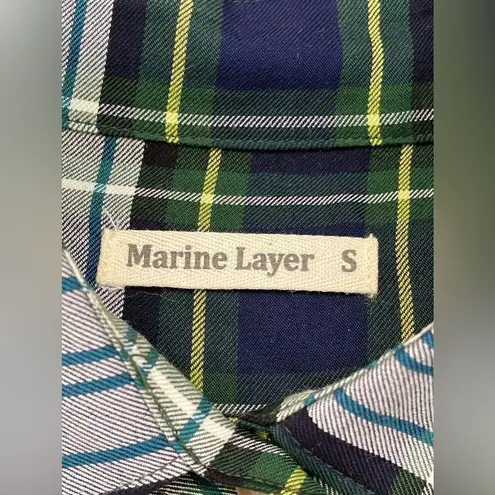 Marine layer The Dahlia plaid button down dress small