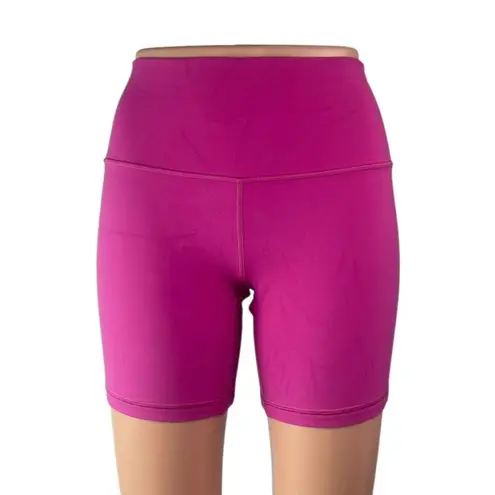 Lululemon Align Purple Vivid Plum High Rise Yoga Workout Athletic Biker Shorts 6