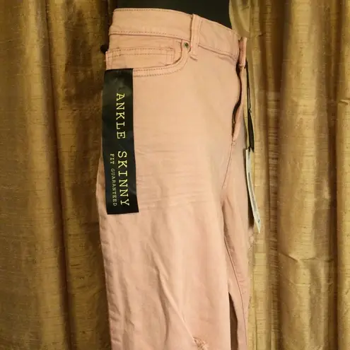 Angel Kiss Ankle Skinny Distressed Cuffed Mid Rise