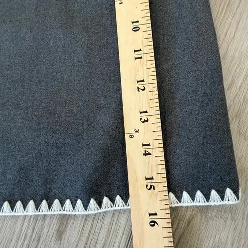 Elodie Revolve Preppy Gray Stitch Trim Academia Skirt NWT Small