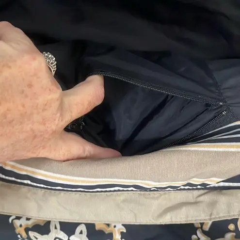 Obermeyer Vintage Ski Jacket With Packable Hood Size 10 Brown and Black EUC