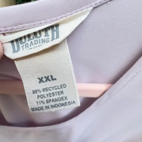 Duluth Trading Womens Plus Size XXL Flexcellence Dress Crew Neck Short Lavender