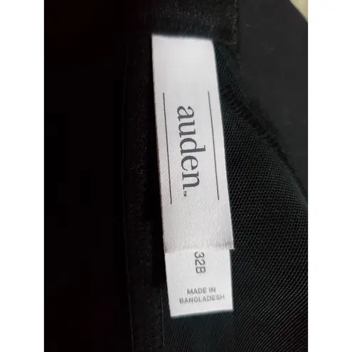 AUDEN Demi Coverage Unlined Bra Size 32B Sheer Cup Underwire Black Adjustable