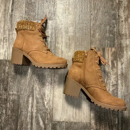 Sun & Stone Women's Tan Ankle Boots Size 8