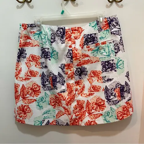 Lady Hagen  English Garden Floral Print Golf Skort Size 12