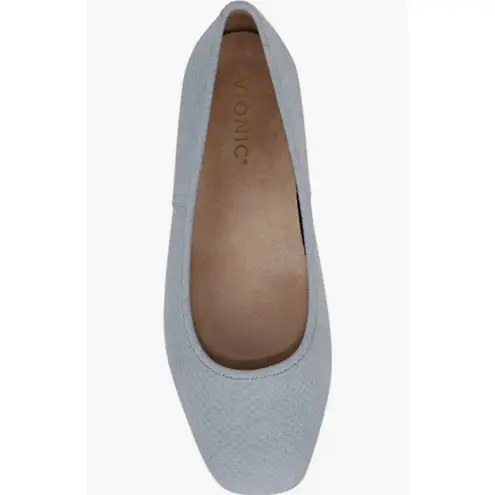 Vionic ππ Orinda Square Toe Flat ~ Blue Mist 8.5 NEW IN BOX