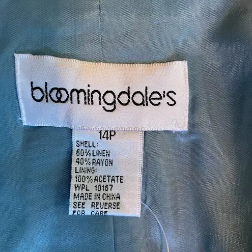 Bloomingdales Bloomingdale’s Women’s Linen Blend Blazer Sz 14P