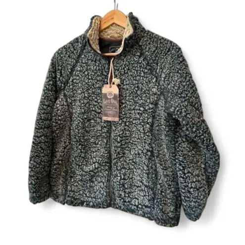 Live Oak Brand Frosted Fleece Full Zip Sweater NWT - Size Small (S) - Green