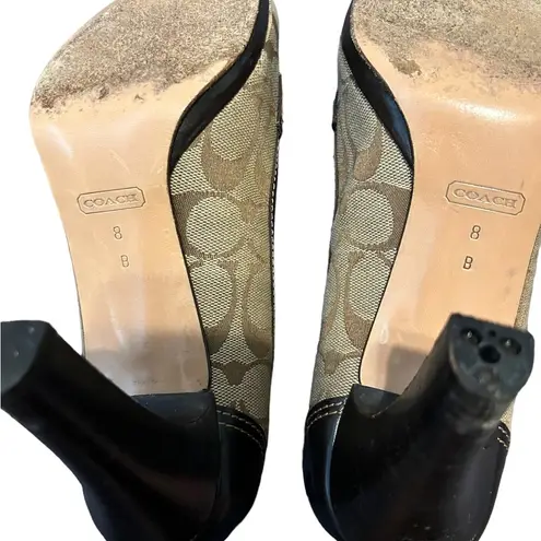 Coach  Women's Danna Signature Heels
Size 8