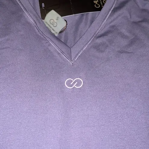 Calia By Carrie Underwood Elastic Back LS Top Color Cadet Size S P2P 16” NWT Purple
