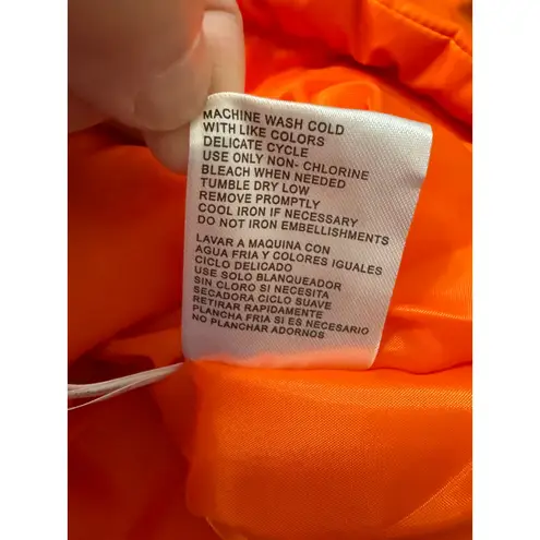 NFL Team Apparel Vest M Orange White Broncos